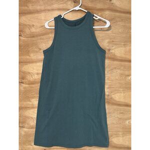 A New Day Womens Tank Top Dress Sz S Green Cotton Blend Stretch